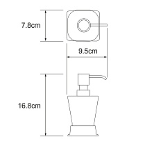 Дозатор жидкого мыла WasserKRAFT Amper K-5499BLACK черный