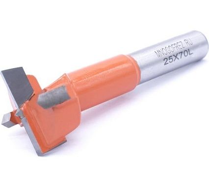 Сверло чашечное четырехзаходное по дереву FT120212L (25х70 мм; хв-к 10 мм; левое вращение) МНОГОФРЕЗ 6599