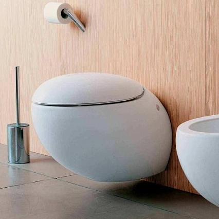 Подвесной унитаз Laufen Alessi 8.2097.6.400.000.1 безободковый, с покр. LLC