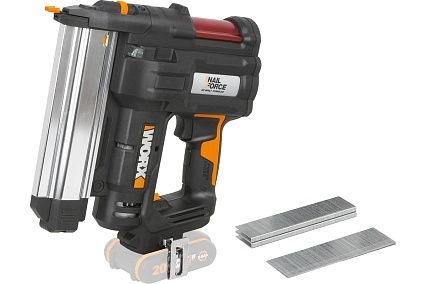 Аккумуляторный гвозде-скобозабиватель Worx 20 В ,без АКБ и ЗУ WX840.9