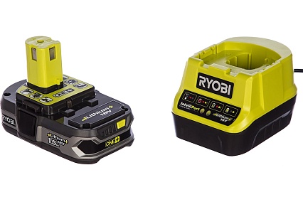 Набор Ryobi ONE+ RC18120-115 5133003357 аккумулятор (18 В; 1.5 А*ч; Li-Ion) и зарядное устройство RC18120