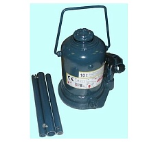 Гидравлический бутылочный домкрат CNIC TF1008 2-х плунжерный, 10 т, 198-432 мм 32830