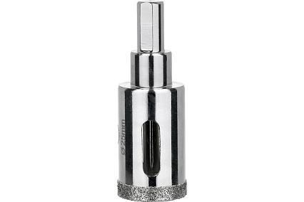 Коронка алмазная по керамограниту и керамике с центрирующим сверлом 25 мм Diamond Industrial DIDCSC025