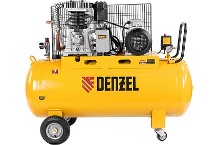 Воздушный компрессор Denzel BCI4000-T/200, ременной привод 4,0 кВт, 200 литров, 690 л/мин 58124