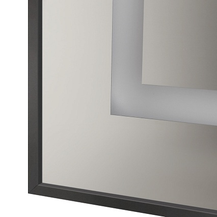 Зеркало BelBagno SPC-KRAFT-900-800-SENS-NERO 90x80 см сенсорный выключатель, черный