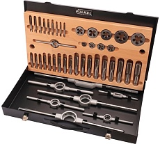 Набор метчиков и плашек VOLKEL UNC 1/4-1,0 HSS-G 44пр V48053
