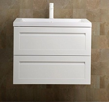 Мебель для ванной Art&Max Platino 60 см с керамической раковиной, белый матовый