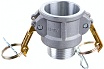 Камлок соединение типа B (1"; розетка; наружная резьба BSP; алюминий) TITAN LOCK TL100BAL