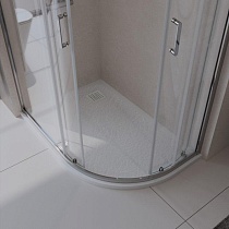 Поддон для душа BelBagno TRAY-MR-UNO-RH-120/80-550-35-W-L-BO 120x80 четверть круга, левый, накладка белый