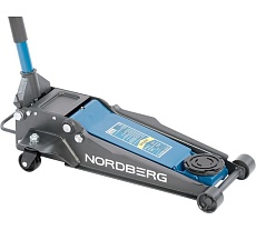Супернизкий подкатной домкрат Nordberg 3 тонн, H=75-510 мм N32034