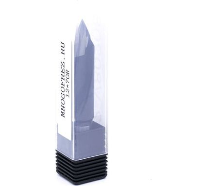 Сверло присадочное монолитное сквозное ZY-V110207R (12х70 мм; хв-к 10 мм; правое вращение) МНОГОФРЕЗ 6584