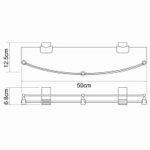 Полка WasserKRAFT Leine K-5044