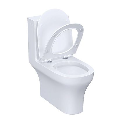 Унитаз-компакт RGW SW-05 безободковый, с микролифтом 67420105-01