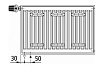 Радиатор Kermi otop FTV 33, 155х200х1400, R, RAL 9016 белый FTV330201401RXK