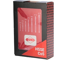 Набор машинных метчиков RUKO M3-М12 мм HSSE 7 предметов 245062