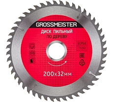 Диск пильный по дереву (200х32 мм, 48 зубьев) GROSSMEISTER 031001010