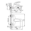 Смеситель для ванны Iddis Leaf LEASB00I02 с душем