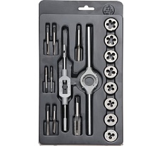 Набор метчиков и плашек Bucovice Tools M4 M3-M12 115CrV3, 18 предметов 310125