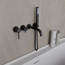 Смеситель для ванны Oliveeka Y-Line OL-889017-MB черный матовый