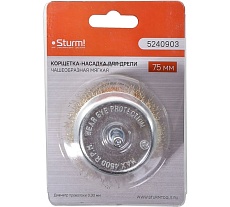 Корщетка-насадка для дрели (75 мм) Sturm 5240903