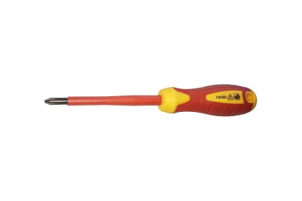 Диэлектрическая крестовая отвертка PH1*80мм, до 1000V Berger BG BG1056