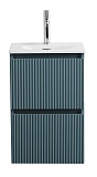 Тумба с раковиной BelBagno Uno-Mini 40 см Голубой матовый