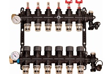Коллекторная группа FV-Plast полимер 1хPUSH-16 7 выходов, с расх., воздухоотвод. AA906002107