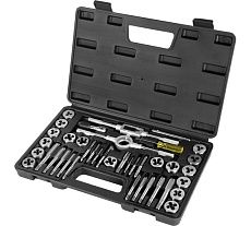 Набор метчиков и плашек AV Steel 40 предметов, М3-М12 AV-921213