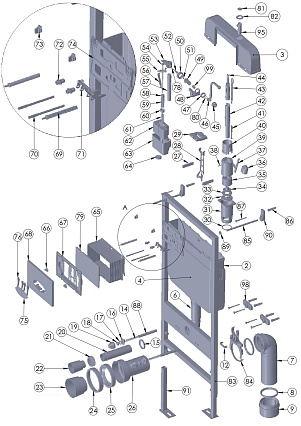 Инсталляция для унитаза D&K DI8055119