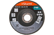 Круг зачистной лепестковый Sturm 9010-01-125x22-40
