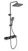 Душевая стойка Wonzon&Woghand Shelf WW-B3552-MB термостат, черный матовый