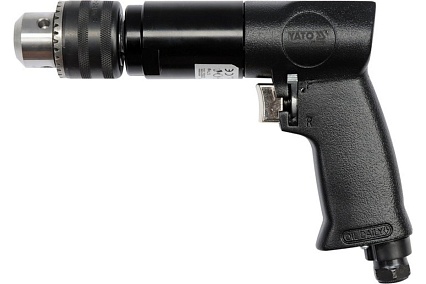 Пневматическая дрель Yato 10 мм, 1/4", с реверсом YT-09702