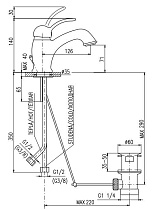 Смеситель для раковины Rav Slezak Labe L527.5KZ