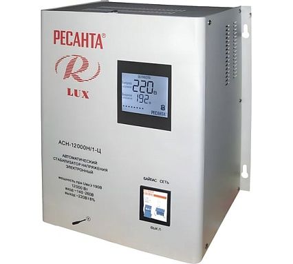 Стабилизатор напряжения Ресанта АСН 10000 Н/1-Ц Lux 63/6/18