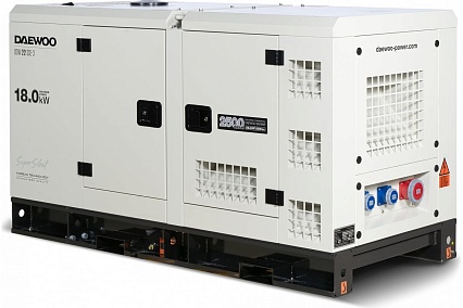 Дизельный генератор Daewoo с водяной системой охлаждения DDW 22 SSE-3