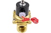 Электромагнитный клапан DN.ru VS2W-100E-NC Ду25 Ру10 латунь, резьба 1" EPDM 220B AC D130-01250