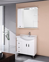 Мебель для ванной Onika Эльбрус 80 см крыло слева, белый