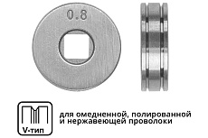Ролик подающий для проволоки 0.8-1 мм, V-тип Solaris WA-2431