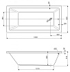 Акриловая ванна Cezares Plane Solo 180x80