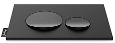 Кнопка смыва Jacob Delafon E20859-7-BMT матовый черный/глянцевый черный