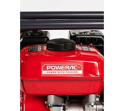 Мотопомпа бензиновая, поверхностный насос POWERAC 80 мм, 7 л.с, 850 л/мин, PRWP30