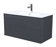 Тумба с раковиной Iddis Oxford Neo 100 см темно-серый матовый OXN10D0i95K