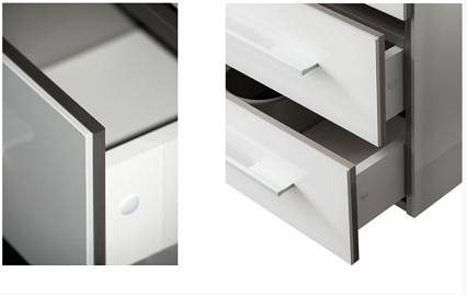 Тумба с раковиной Aquanet Верона 100 см напольная с ящиками