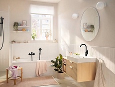 Смеситель для ванны Hansgrohe Rebris S 72440670 матовый черный