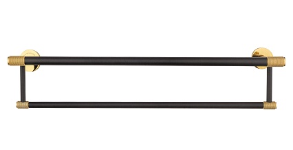 Полка для полотенец Wonzon&Woghand Majestic WW-9281 черный/золото