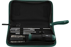 Набор отверток и бит с трещоточной храповой рукояткой 26шт Sata 09343