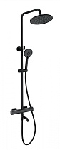 Душевая стойка Wonzon&Woghand Stay 1 WW-B3051-A1-MB термостат, черный матовый