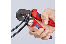 Пресс-клещи 6-гранные, обжимные Knipex KN-975314SB гильзы контакт. 0.08-10 мм², 2-е конц. гильзы 2x4мм²