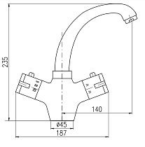 Смеситель для раковины Rav Slezak Termostatic TRM26.5CMATC черный матовый