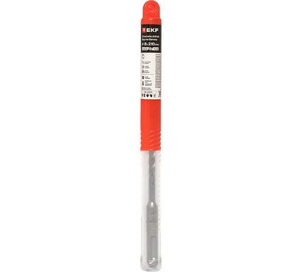 Бур по бетону 8x210 мм, SDS-plus (4 резца) Professional EKF db-8-210-4x4-ue